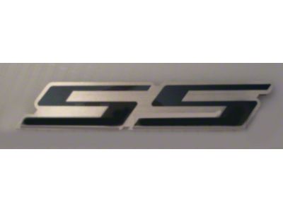 SS Emblem; Black Stainless Steel/Onyx Etched with Red Insert (10-23 Camaro)
