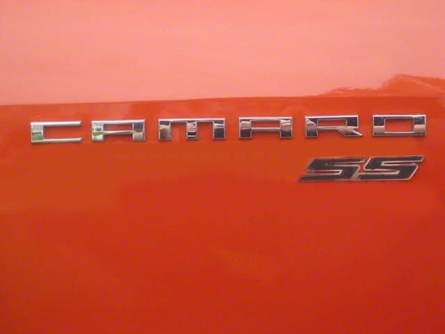 SS Emblem; Stainless Steel with Black Insert (10-24 Camaro)