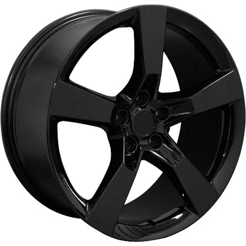 Camaro SS Style Black Wheel; 20x9; 35mm Offset (16-24 Camaro LS, LT ...