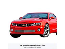 Stainless Steel Billet Lower Bumper Grille Overlay; Black (10-13 Camaro SS)