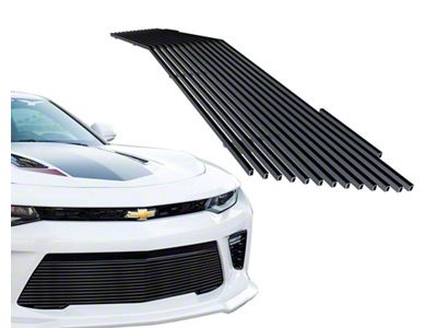 Stainless Steel Billet Lower Grille; Black (16-18 Camaro SS)