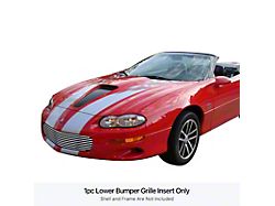 Stainless Steel Billet Upper Grille; Polished (98-02 Camaro)