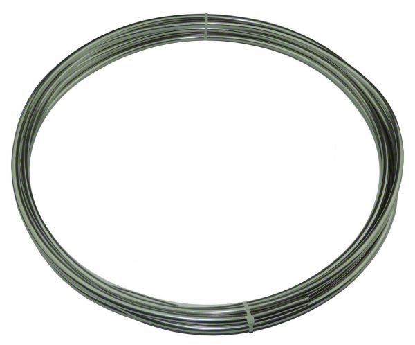 50 Fascette Fermacavo In Alluminio Rivestito Vinile, 11/16", Per Linee Freno/fuel/accensione - Richco NE11
