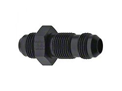 Straight Bulkhead; -6AN; Black 