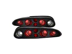 Style Tail Lights; Black Housing; Clear Lens (93-02 Camaro)