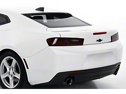 Tail Light Covers; Carbon Fiber Look (16-18 Camaro)