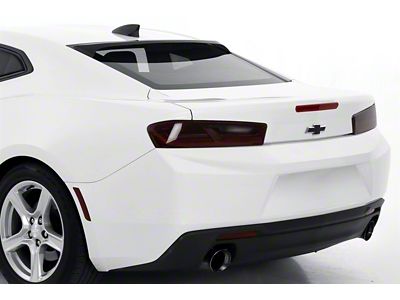 Tail Light Covers; Carbon Fiber Look (16-18 Camaro)