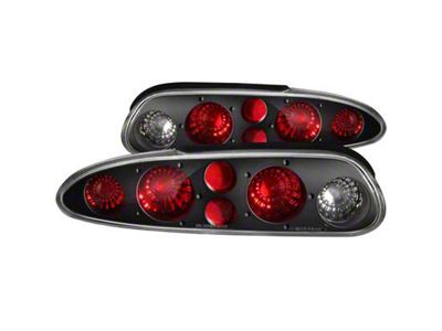 Tail Lights; Black Housing; Clear Lens (93-02 Camaro)