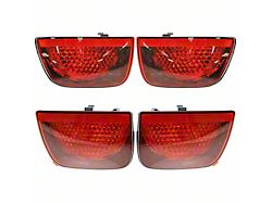 Tail Lights; Chrome Housing; Red Lens (10-12 Camaro RS; 2013 Camaro)