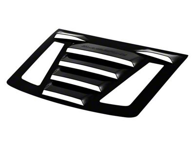 Tekno 1 Rear Window Louvers; Matte Black (10-15 Camaro Coupe)