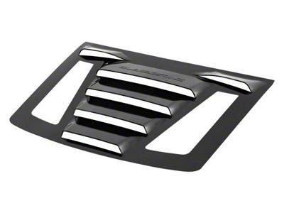 Tekno 1 Rear Window Louvers; Matte Black (16-24 Camaro Coupe)