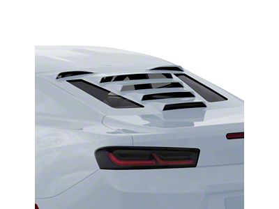 Tekno 1 Rear Window Louvers; Arctic Blue (16-24 Camaro Coupe)