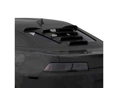 Tekno 1 Rear Window Louvers; Ashen Gray (10-15 Camaro Coupe)