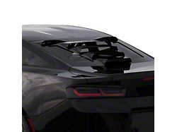 Tekno 1 Rear Window Louvers; Black (16-23 Camaro Coupe)