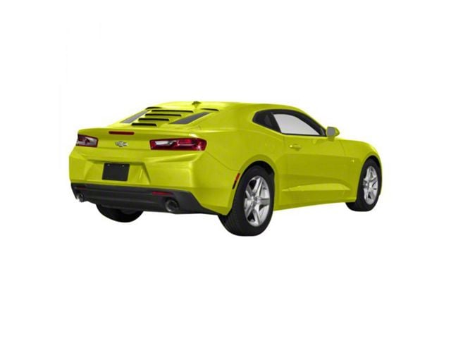 Tekno 1 Rear Window Louvers; Bright Yellow (16-24 Camaro Coupe)