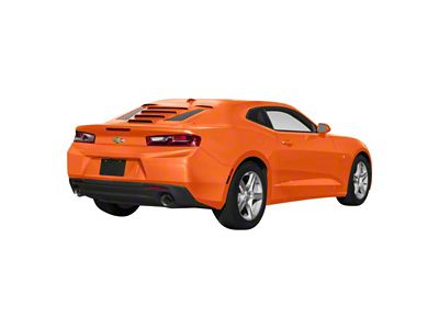 Tekno 1 Rear Window Louvers; Hot Wheels Orange (16-24 Camaro Coupe)