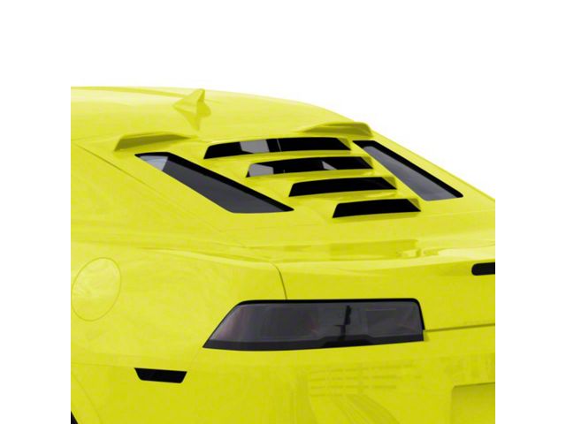 Tekno 1 Rear Window Louvers; Lemon Peel (10-15 Camaro Coupe)