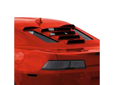 Tekno 1 Rear Window Louvers; Magenta Man (10-15 Camaro Coupe)