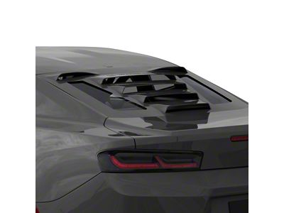 Tekno 1 Rear Window Louvers; Nightfall Grey (16-24 Camaro Coupe)