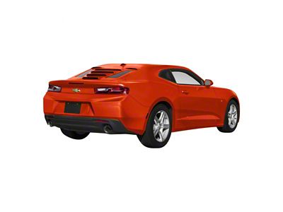 Tekno 1 Rear Window Louvers; Orange Crush (16-24 Camaro Coupe)