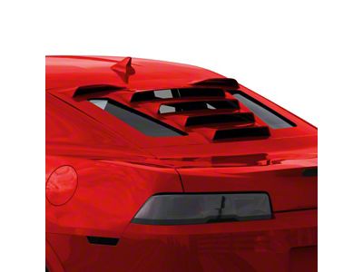 Tekno 1 Rear Window Louvers; Red Jewel (10-15 Camaro Coupe)