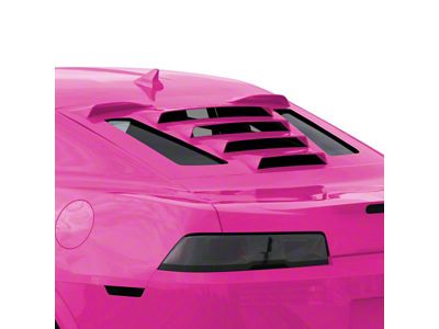 Tekno 1 Rear Window Louvers; Red Rock (10-15 Camaro Coupe)