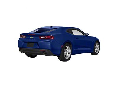 Tekno 1 Rear Window Louvers; Riverside Blue (16-24 Camaro Coupe)