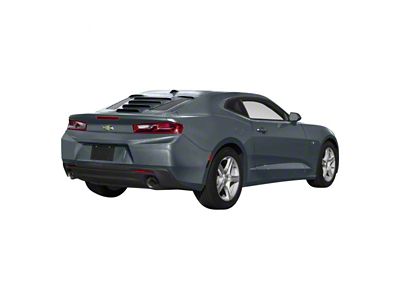 Tekno 1 Rear Window Louvers; Shadow Grey (16-24 Camaro Coupe)