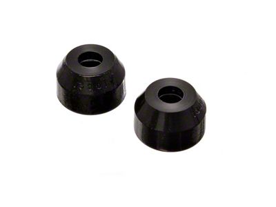 Tie Rod Dust Boot; Round Style; Black (93-02 Camaro)