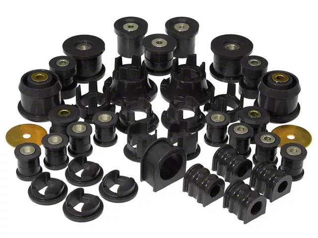 Total Bushing Kit with Inserts; Black (10-11 Camaro)