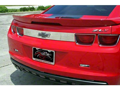 Trunk Lid Plate; Polished (10-13 Camaro)