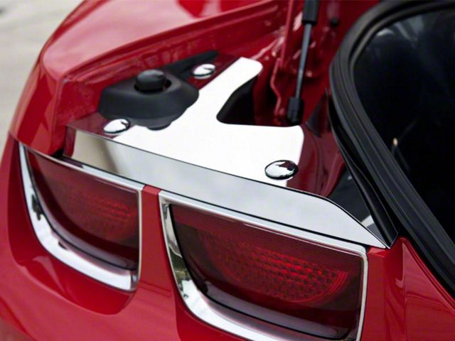Trunk Plates; Polished; 4-Piece; With Caps (10-15 Camaro)