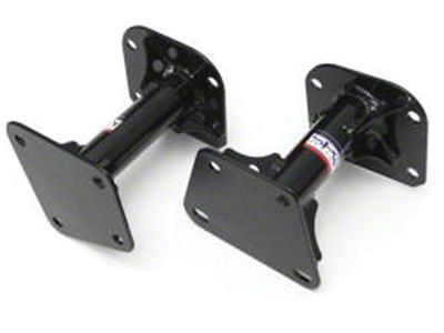 Tubular LSx Solid Motor Mounts; Gloss Black (98-02 Camaro)