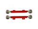 Tubular Rear Toe Links with Del-Sphere Pivot Joints; Bright Red (10-15 Camaro)