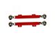 Tubular Rear Toe Links with Spherical Rod Ends; 4130N Chrome Moly; Bright Red (10-15 Camaro)