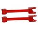 Tubular Rear Trailing Arms with Polyurethane Bushings; 4130N Chrome Moly; Bright Red (10-15 Camaro)