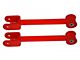 Tubular Rear Trailing Arms with Polyurethane Bushings; Bright Red (10-15 Camaro)