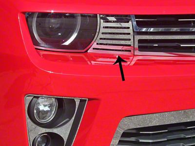 Turn Signal Cover; Polished; 2-Piece; Front Bumper (12-13 Camaro ZL1)