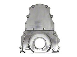 Two-Piece Timing Cover without Cam Sensor Hole; Polished (98-02 5.7L Camaro)