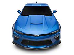 Type-SMS Style Ram Air Hood; Unpainted (16-18 Camaro)