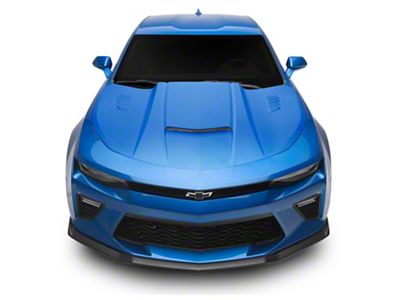 Type-SMS Style Ram Air Hood; Unpainted (16-18 Camaro)