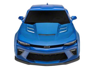 Type-VIP Style Ram Air Hood; Unpainted (16-18 Camaro)