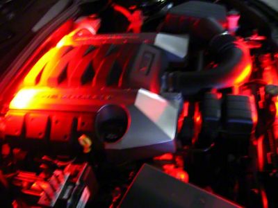 Underhood LED Lighting Kit with Switch; Superbright Red (10-15 Camaro)