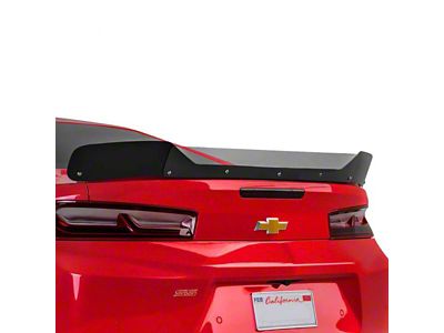 V2R Wicker Bill Spoiler Add-On; Gloss Black Vinyl (16-24 Camaro)