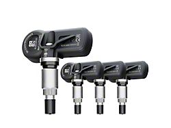 Valve Stem-Mounted TPMS Sensor with Metal Valve; Set of Four (16-24 Camaro w/ Stationary Relearn)
