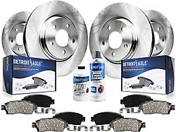 Vented Brake Rotor, Pad, Brake Fluid and Cleaner Kit; Front and Rear (11-15 Camaro SS)