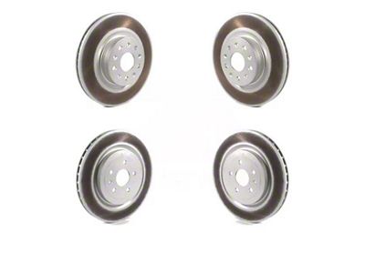 Vented Rotors; Front and Rear (16-24 Camaro SS w/ 4-Piston Front Calipers)