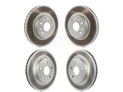 Vented Rotors; Front and Rear (16-24 Camaro LS & LT w/ 4-Piston Front Calipers; 2020 Camaro LT1)