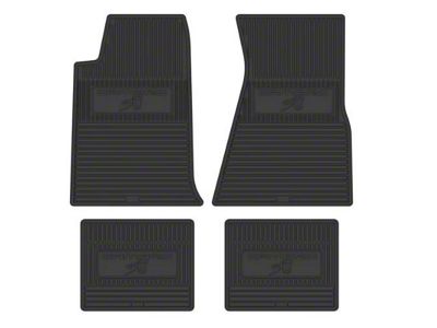 Vintage Rubber Style Floor Mats with 30th Anniversary Logo (93-02 Camaro)