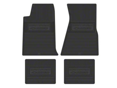 Vintage Rubber Style Floor Mats with Block Letters and Z/28 Logo (93-02 Camaro)
